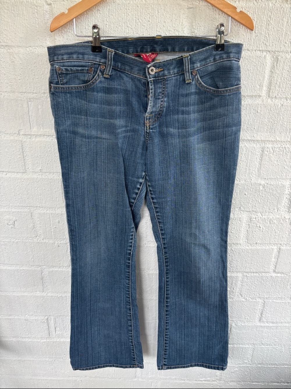 Lucky Brand Denim Boot Cut Button Fly Jeans sz 14/32